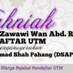 Tahniah Dato Hj Wan Mohd Zawawi