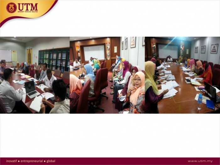 Lawatan Kerja Pengurusan HCM ke Fakulti/Bahagian