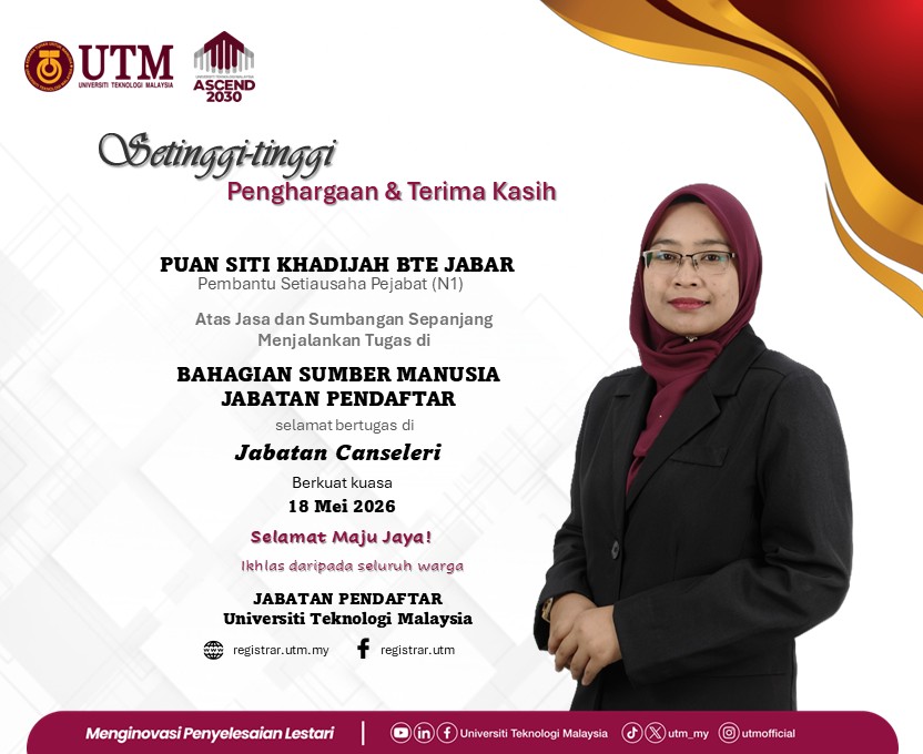 Department of the Registrar, UTM