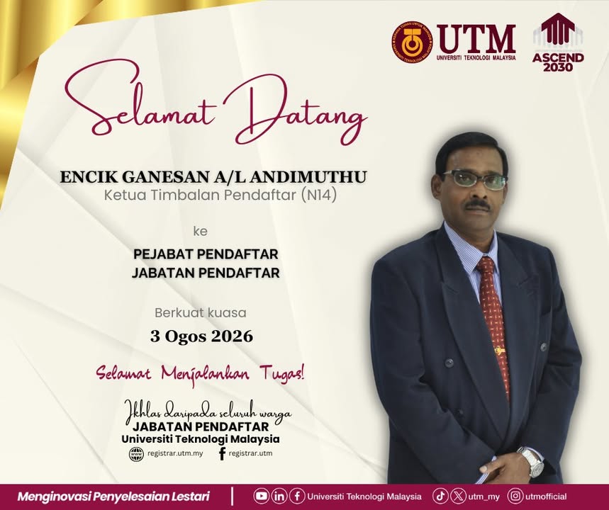Department of the Registrar, UTM