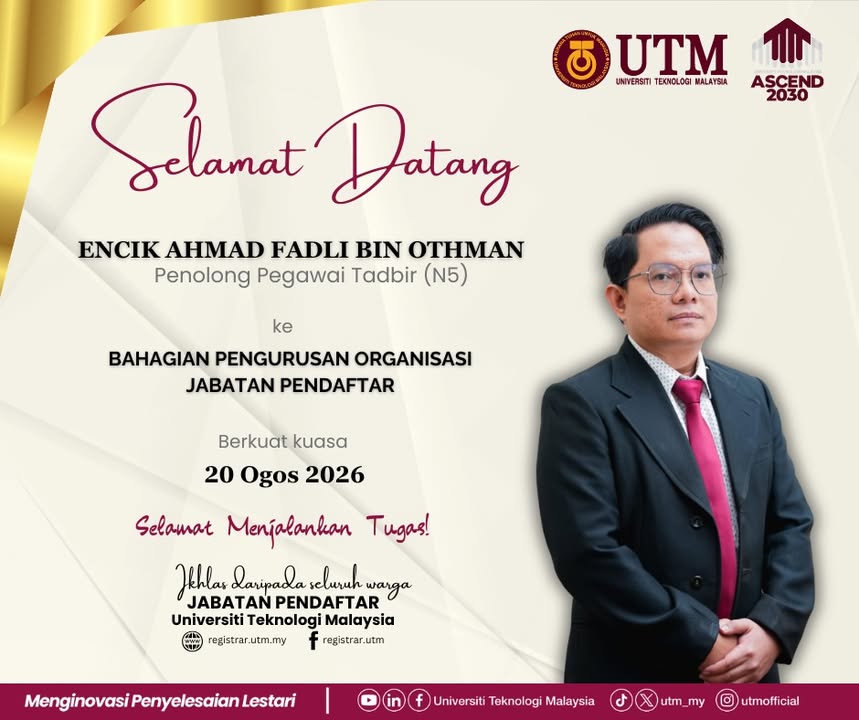 Department of the Registrar, UTM