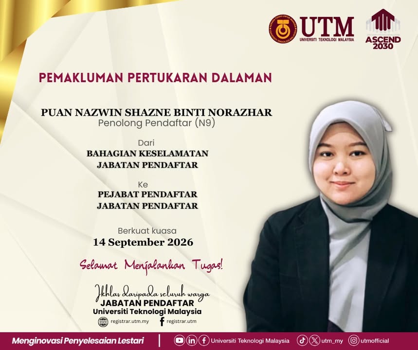 Department of the Registrar, UTM