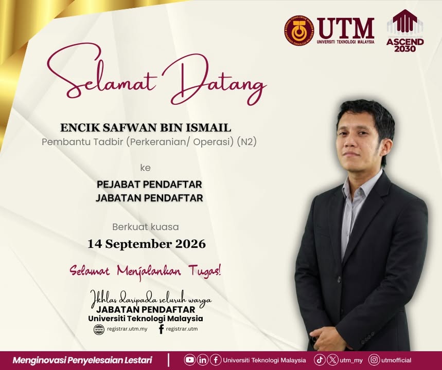 Department of the Registrar, UTM