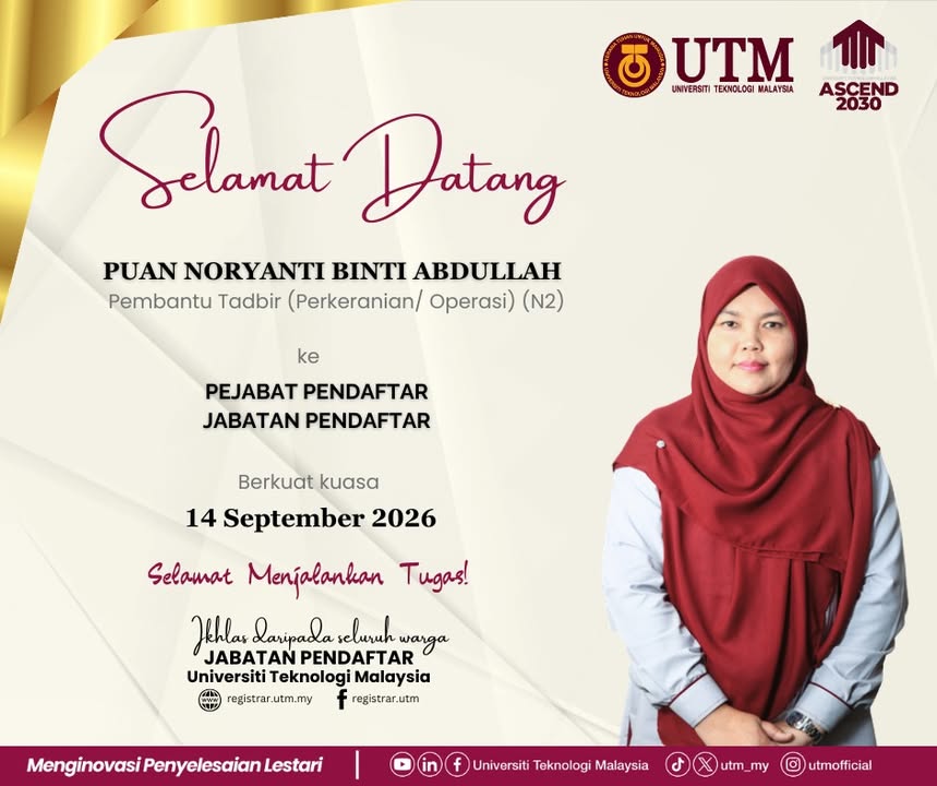 Department of the Registrar, UTM