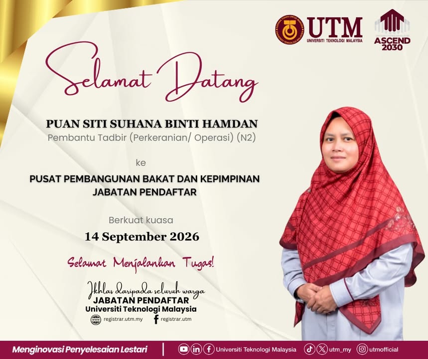 Department of the Registrar, UTM