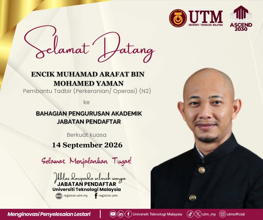 Department of the Registrar, UTM